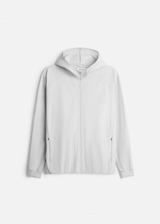 Áo Khoác Parka AirDry™ Tay Xỏ Ngón Chống Tia UV UPF 50+ The Minimalist 001 Màu Xám Nhạt Dáng Ôm Vừa F2