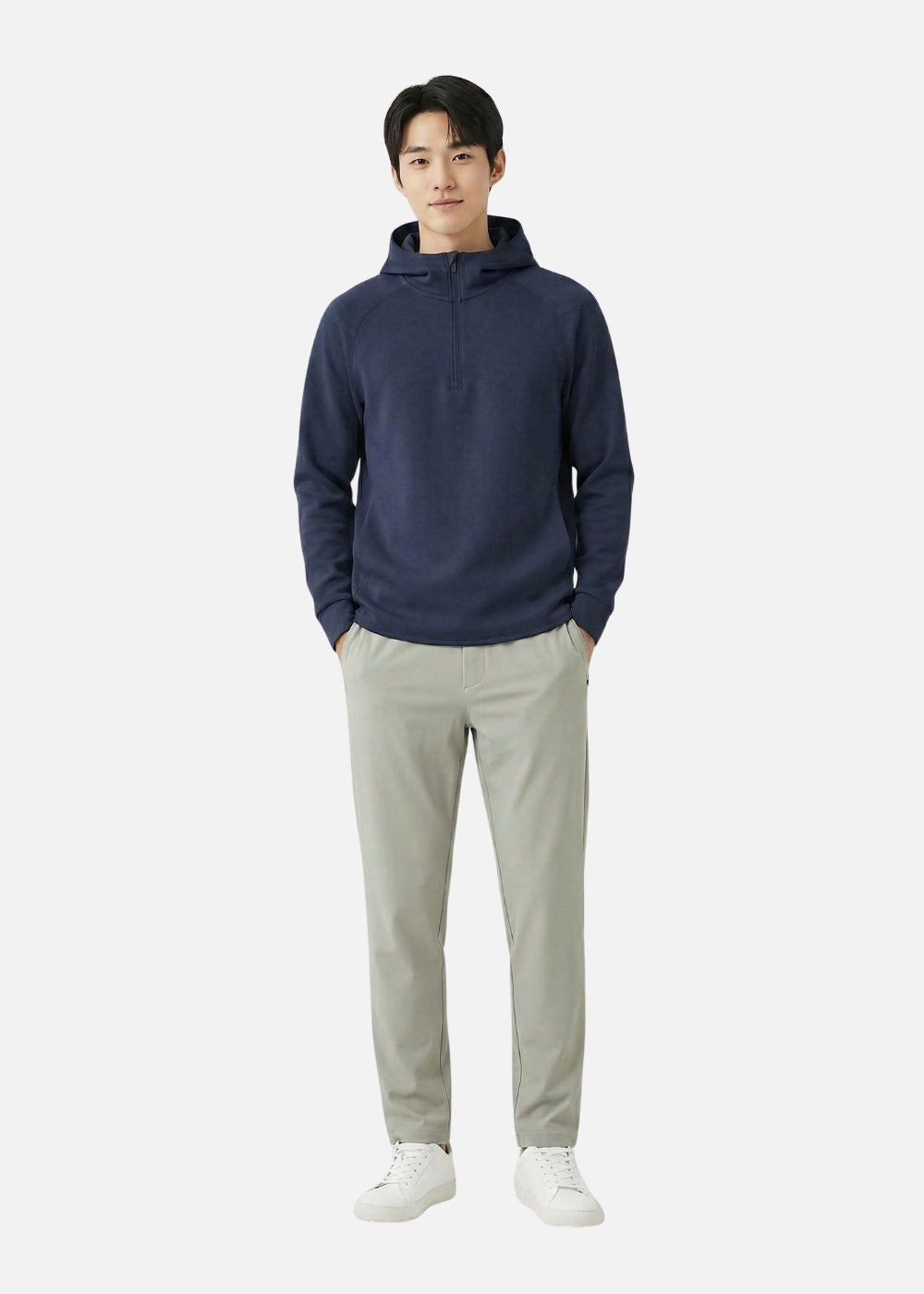 Quần Jogger Dù Co Giãn Mềm Mịn The Minimalist 003 Xám Nhạt