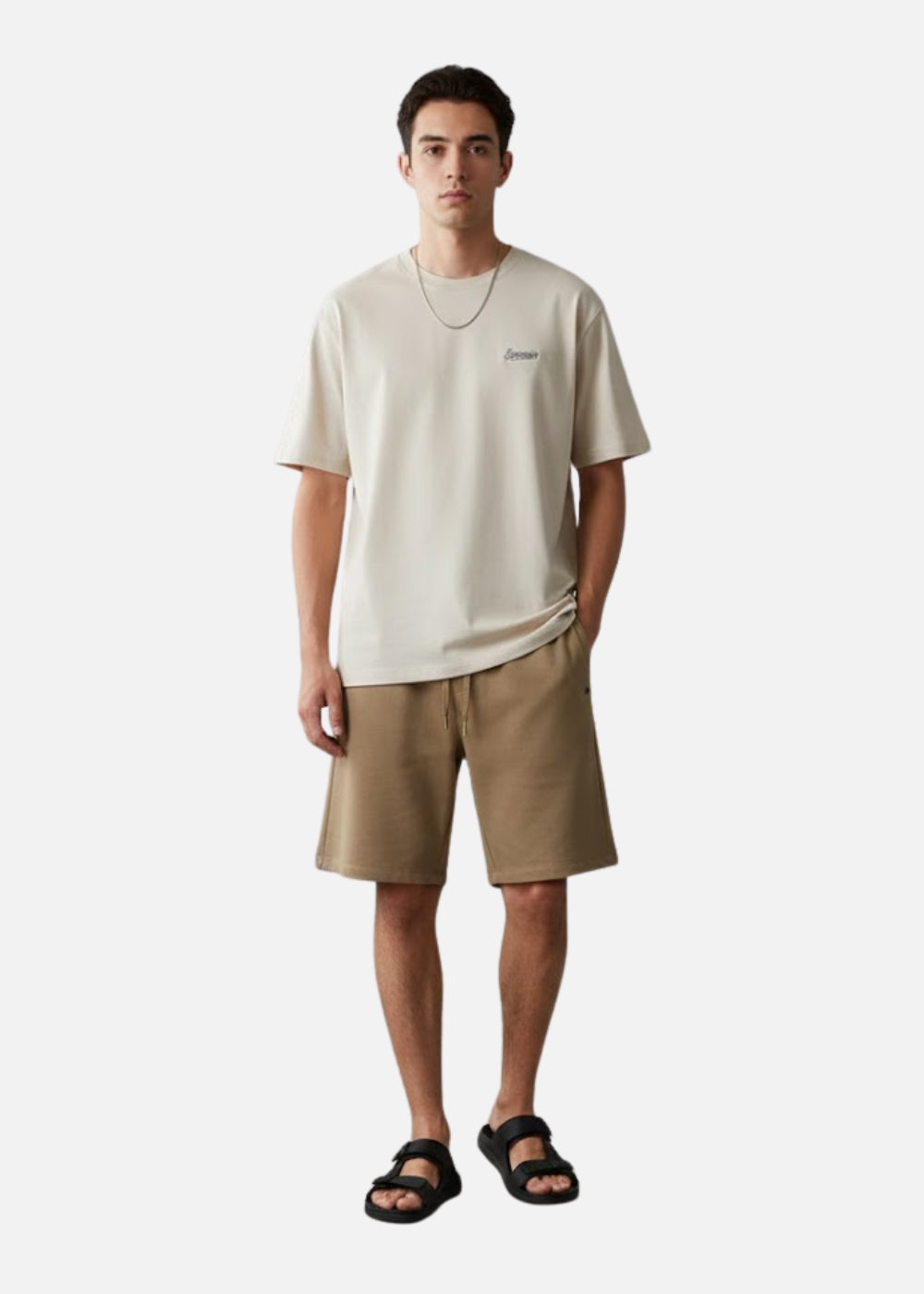 Quần Short Thun Mềm Mịn Mát The Minimalist 012 Nâu Nhạt