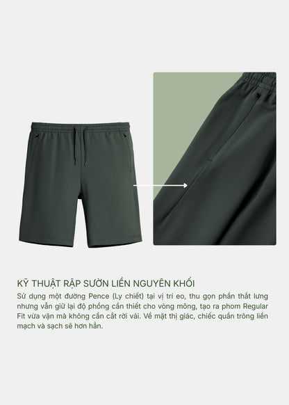 Quần Short Thun Mềm Mịn Mát The Minimalist 012 Xám Nhạt