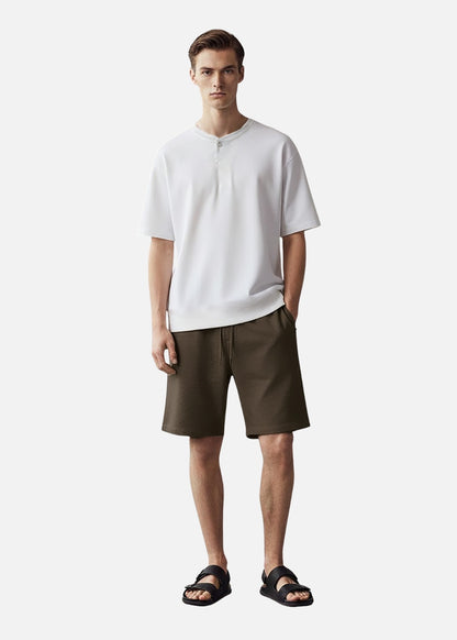 Quần Short Thun Mềm Mịn Mát The Minimalist 012 Nâu Đậm