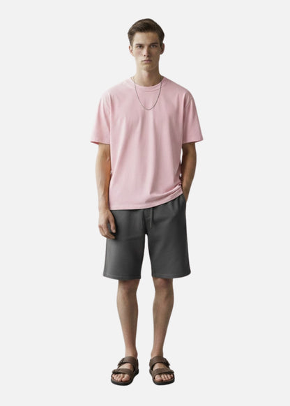 Quần Short Thun Mềm Mịn Mát The Minimalist 012 Xám Đậm