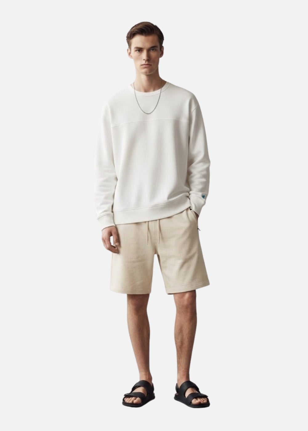 Quần Short Thun Mềm Mịn Mát The Minimalist 012 Be