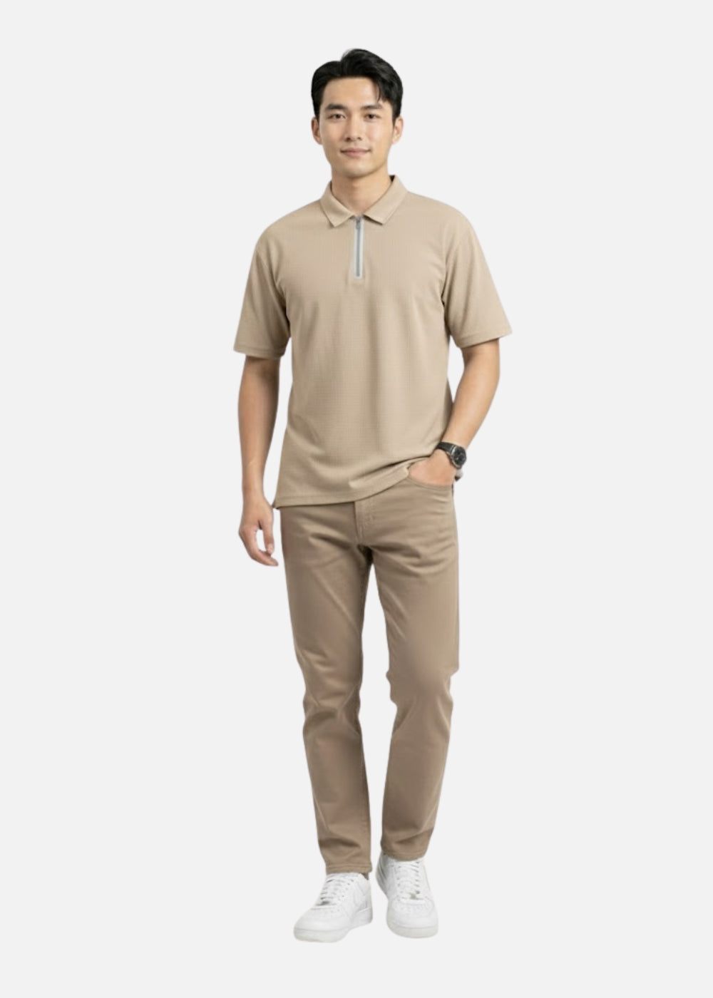 Áo Thun Polo Aerocool Mát Lạnh The Minimalist 015 Be