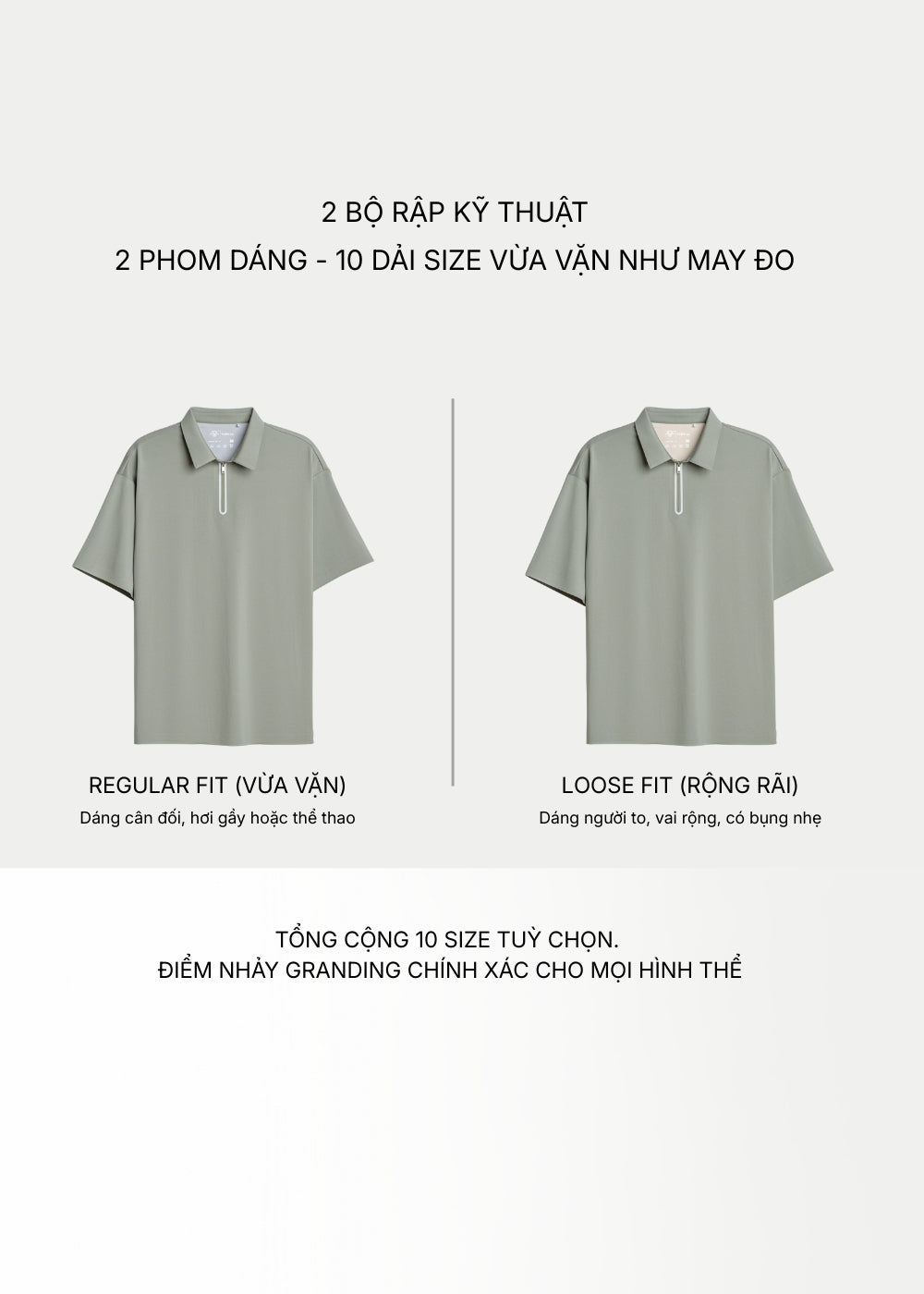 Áo Thun Polo Aerocool Mát Lạnh The Minimalist 015 Xám