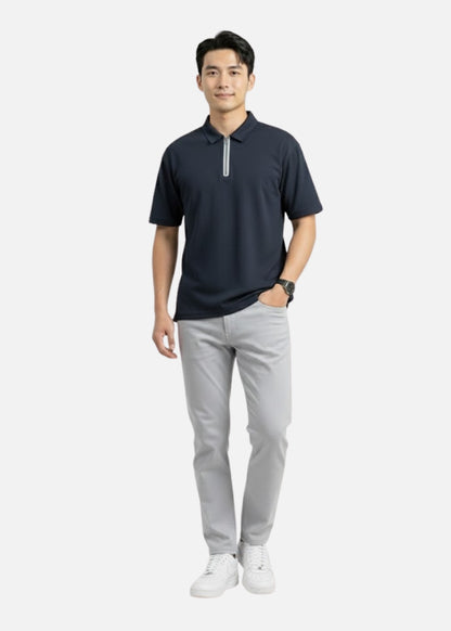 Áo Thun Polo Aerocool Mát Lạnh The Minimalist 015 Xanh Dương Đậm