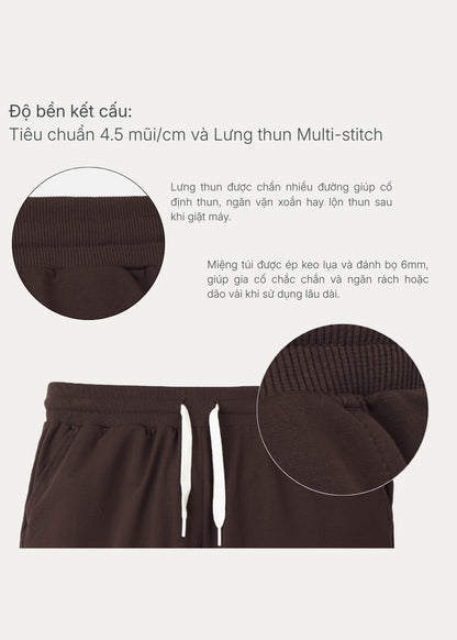 Quần Đùi Thun Giải Nhiệt Tức Thì IceVibes™ Thoát Mồ Hôi Nhanh The Minimalist 020 Màu Đen Dáng Ôm Vừa F2