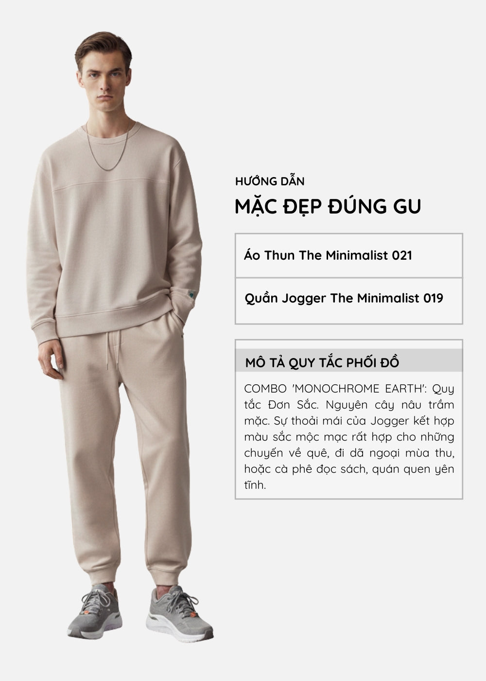 Quần Bo Ống IceVibes™ Vải Chạm Da Mát Mịn Co Giãn Thoải Mái The Minimalist 019 Màu Nâu Dáng Vừa Vặn F3