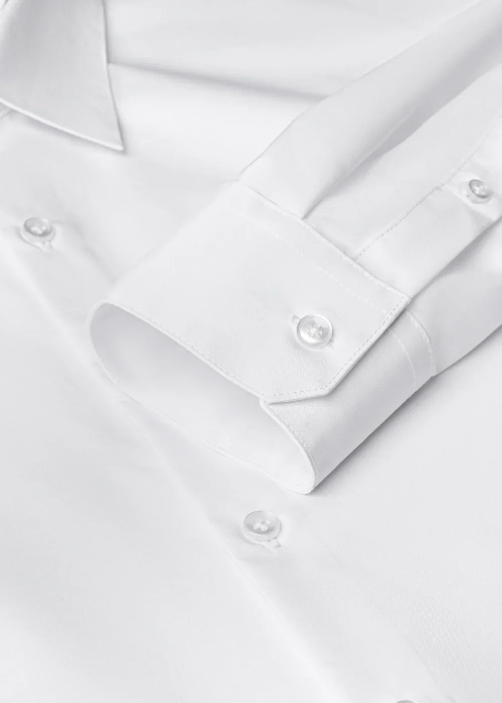 Áo Sơ Mi Tay Dài RainShield™ Trượt Nước Siêu Bền Nhẹ The Minimalist 024 Trắng