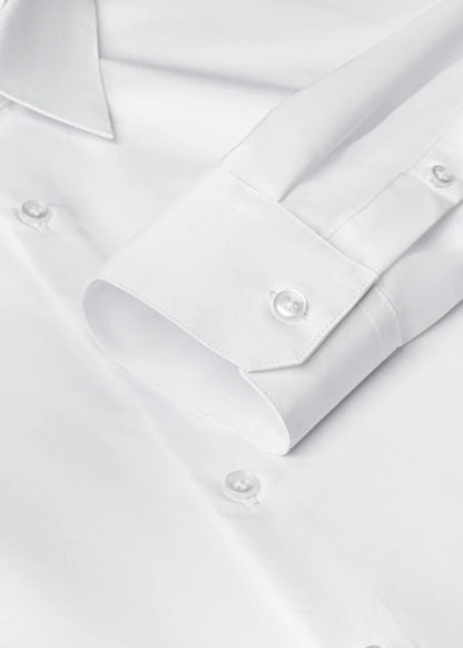 Áo Sơ Mi Tay Dài RainShield™ Trượt Nước Siêu Bền Nhẹ The Minimalist 024 Trắng