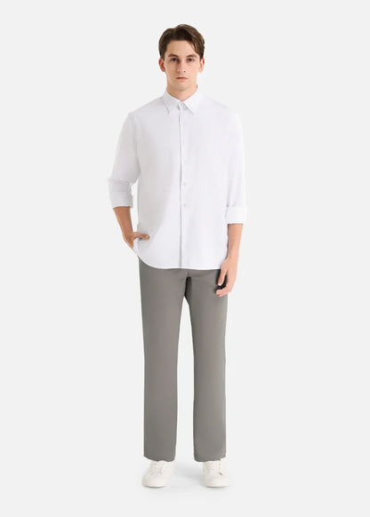 Áo Sơ Mi Tay Dài RainShield™ Trượt Nước Siêu Bền Nhẹ The Minimalist 024 Trắng