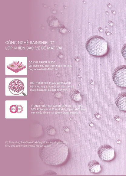 Áo Sơ Mi Tay Dài RainShield™ Trượt Nước Siêu Bền Nhẹ The Minimalist 024 Xám Nhạt