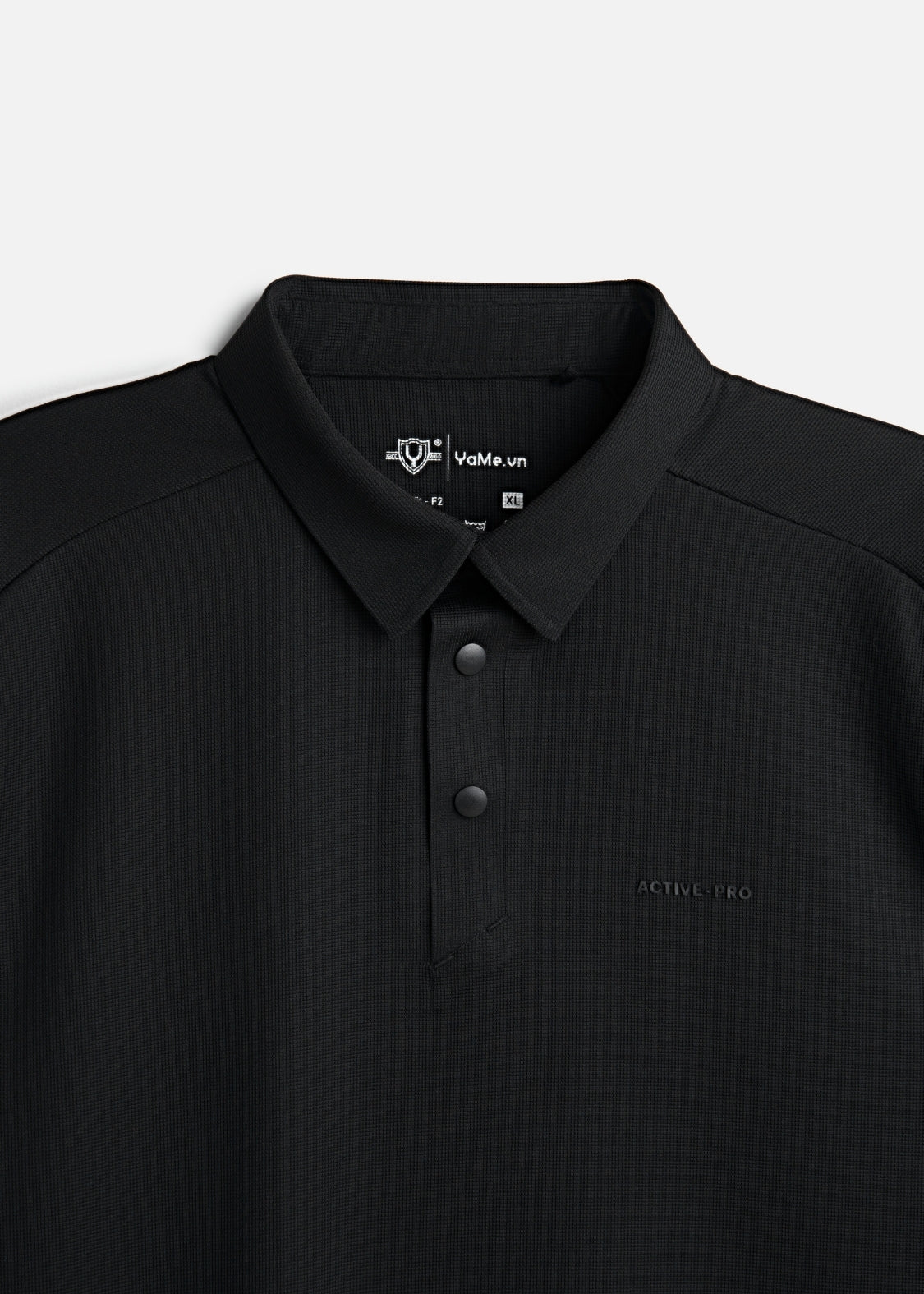 Áo Thun Cổ Polo FlexFit™ Vải Waffle Siêu Co Giãn The Minimalist 029 Màu Đen 99 Dáng Ôm Vừa F2