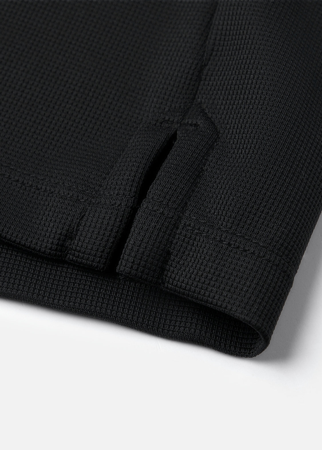 Áo Thun Cổ Polo FlexFit™ Vải Waffle Siêu Co Giãn The Minimalist 029 Màu Đen 99 Dáng Ôm Vừa F2