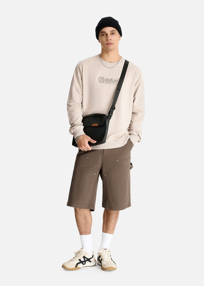 Quần Jean Short Loose Fit Nhiều Túi Multi Color Jean 013 Nâu Đậm