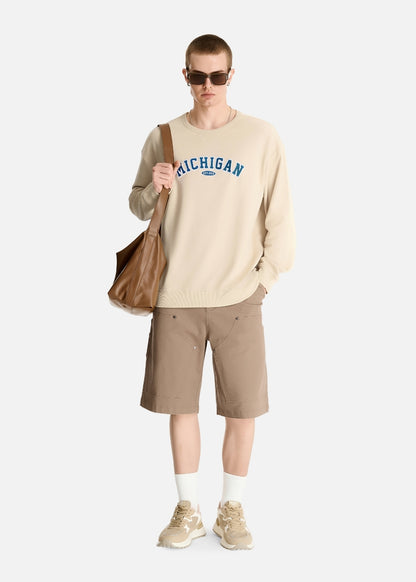 Quần Jean Short Loose Fit Nhiều Túi Multi Color Jean 013 Nâu Nhạt