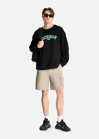 Áo Thun Sweater Cotton Giữ Ấm The No Style 020 Đen