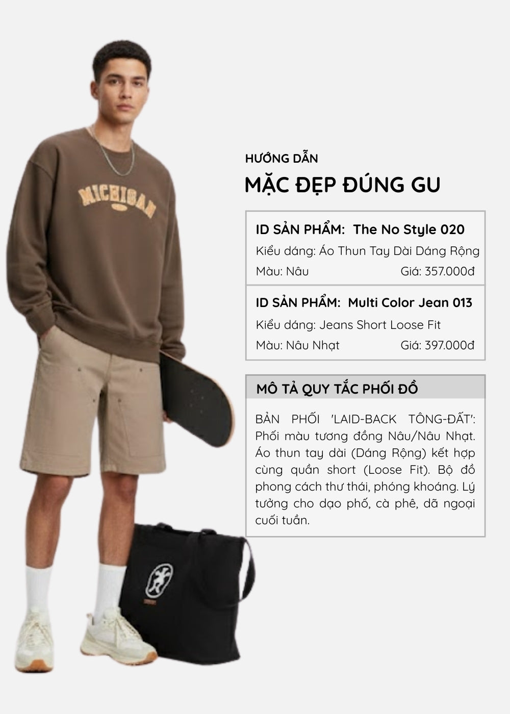 Quần Jean Short Loose Fit Nhiều Túi Multi Color Jean 013 Nâu Nhạt