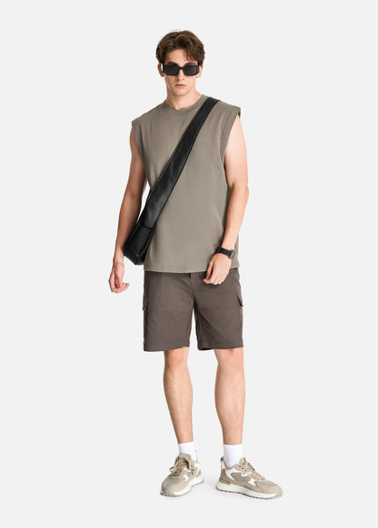 Quần Short Cargo Ít Nhăn The No Style 224 Nâu