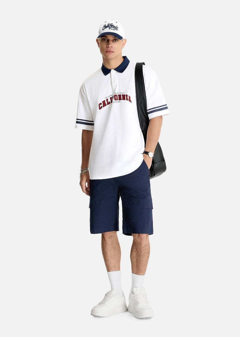 Áo Polo Tay Ngắn Sporty Siêu Mềm Mịn The No Style 028 Trắng