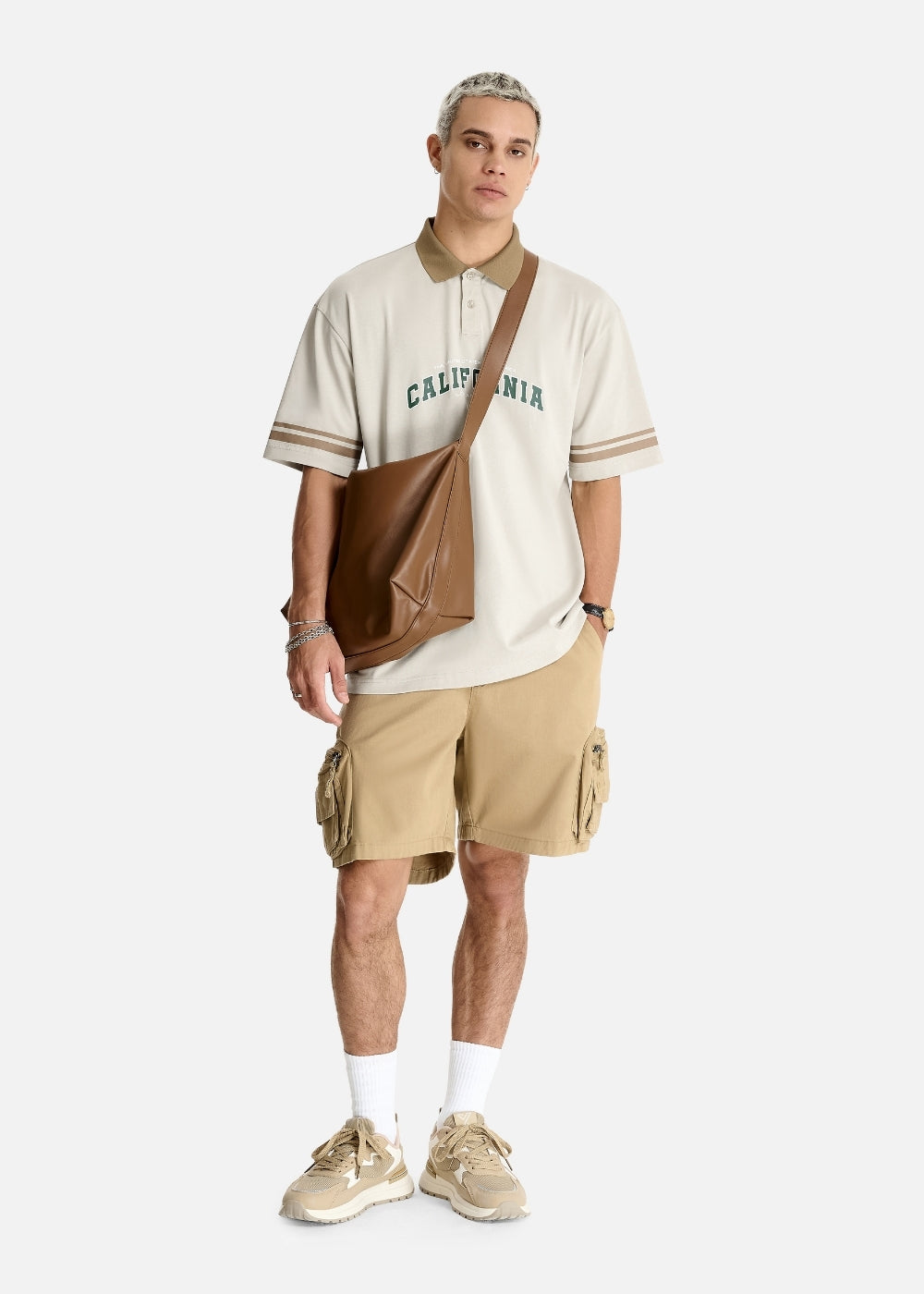 Quần Short Cargo 7 Inch Kaki Bền The No Style 095 Nâu