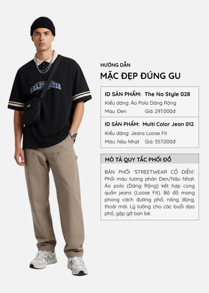 Quần Jeans Loose Fit Bền Bỉ Multi Color Jean 012 Nâu Nhạt