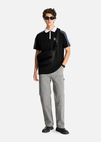 Áo Polo Cổ Khóa Kéo The No Style 029 Đen