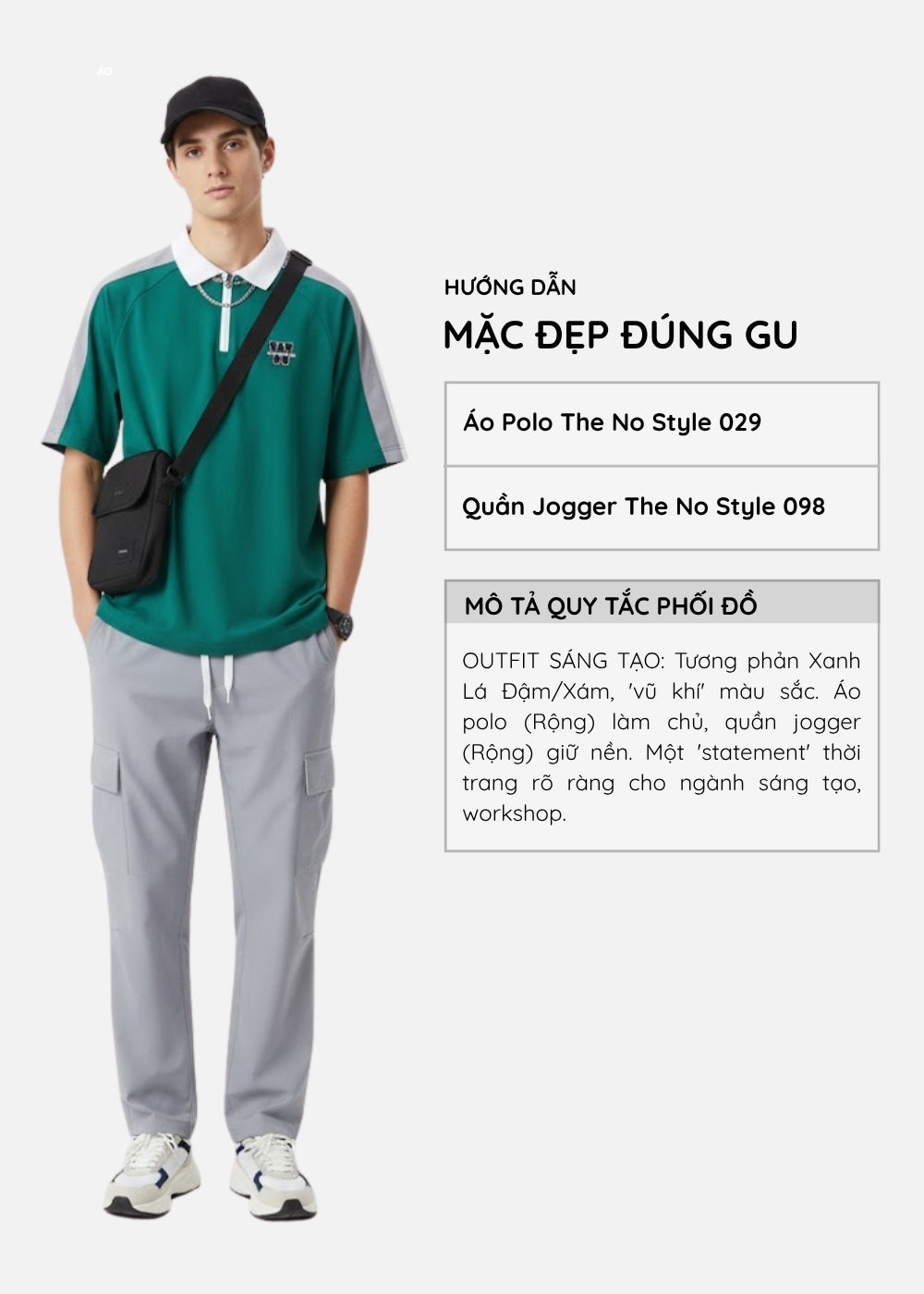Quần Ống Rộng Co Giãn FlexFit™ Xếp Ly Đầu Gối Cử Động Thoải Mái The No Style 098 Màu Xám Dáng Vừa Vặn F3