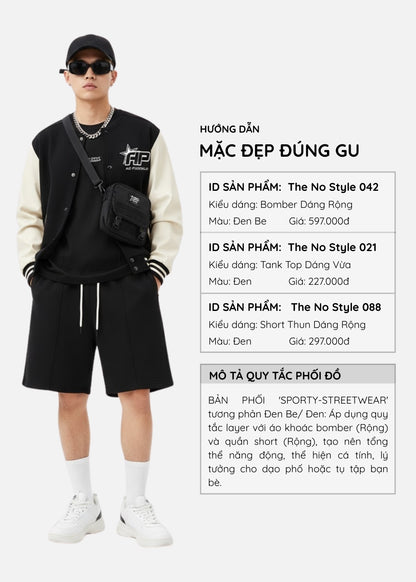 Áo Thun 3 Lỗ Cotton Siêu Mềm The No Style 021 Đen