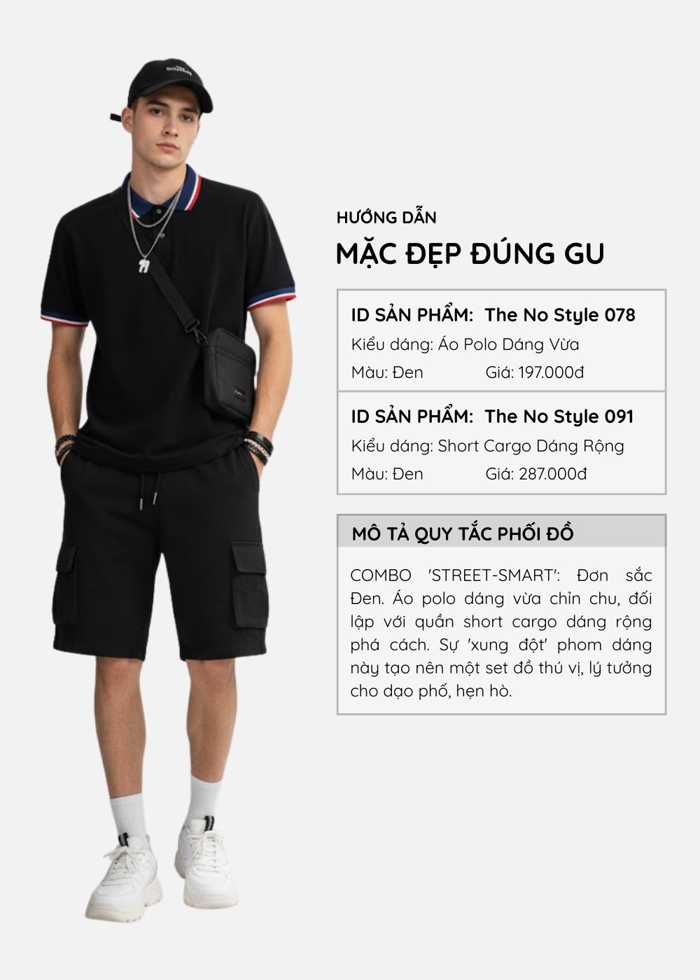 Áo Polo Pique Mềm Mại Thoáng Mát The No Style 078 Đen