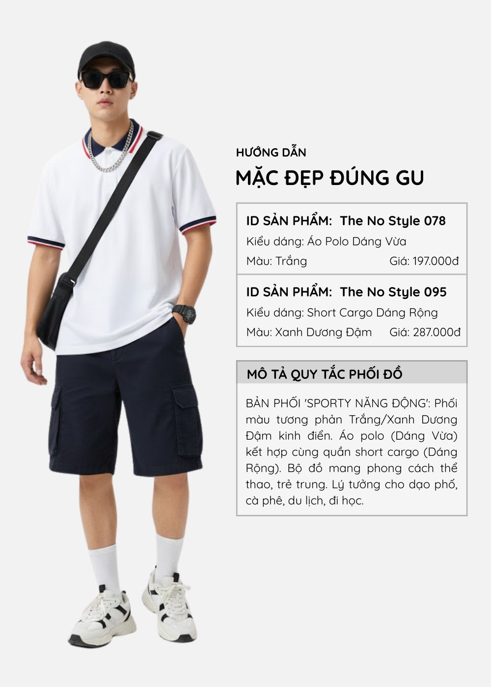 Áo Polo Pique Mềm Mại Thoáng Mát The No Style 078 Trắng