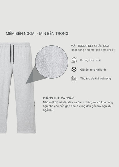Quần Thun Bo Ống CloudTouch™ Co Giãn, Điều Chỉnh Được Độ Rộng Ống The No Style 096 Màu Đen Dáng Rộng Rãi F4