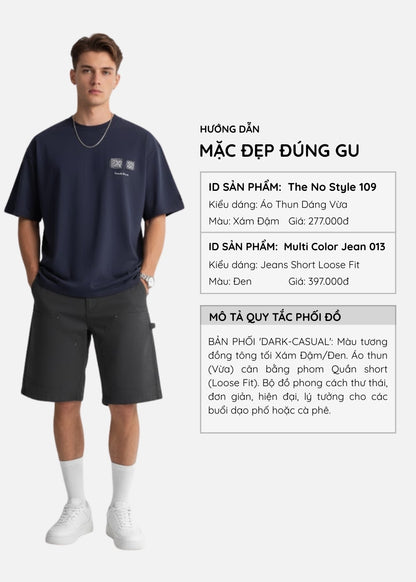 Áo Thun Cartoon Cotton Mềm Mại The No Style 109 Xám Đậm