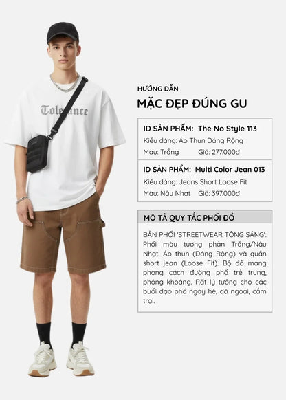 Áo Thun Graphic FlexFit™ Cotton Thoáng Da The No Style 113 Trắng