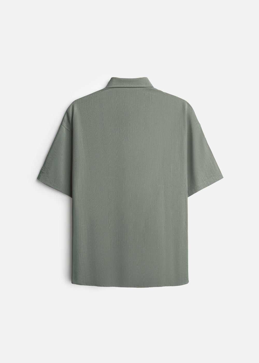 Áo Sơ Mi Tay Ngắn AirDry™ Hiệu Ứng Linen Thoáng Khí The No Style 117 Xanh Lá Đậm