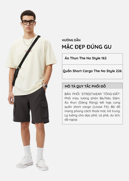 Áo Thun FlexFit™ Mềm Mịn Thoát Ẩm TEDDY The No Style 162 Màu Be Dáng Rộng Rãi F4