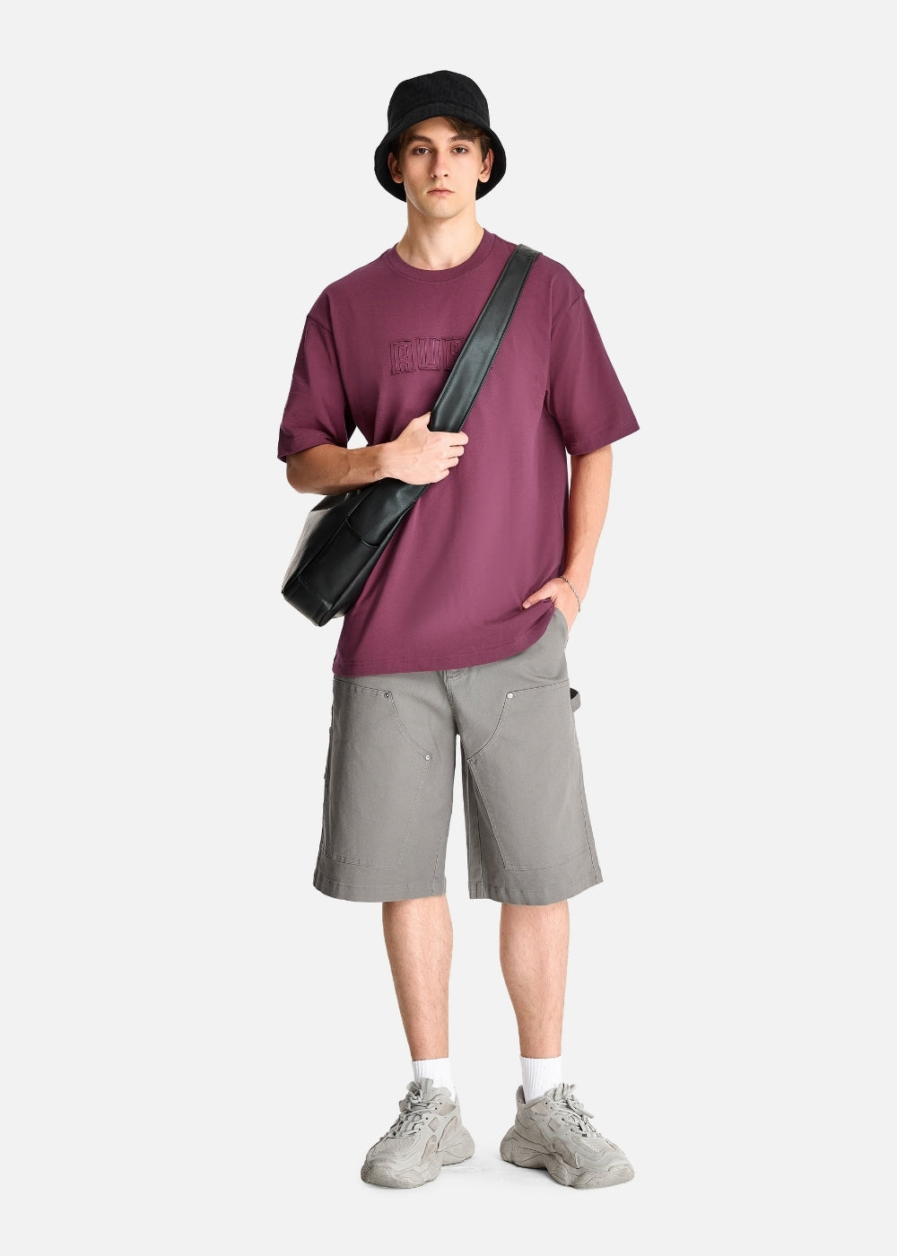 Áo Thun Aura Cotton Mềm Mại The No Style 164 Đỏ Đậm