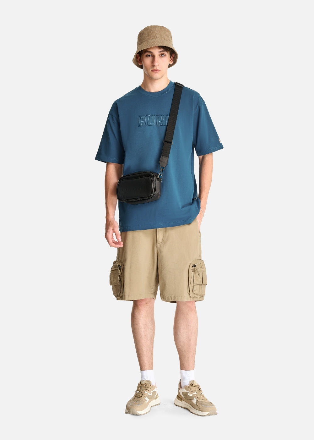 Áo Thun Aura Cotton Mềm Mại The No Style 164 Xanh Dương