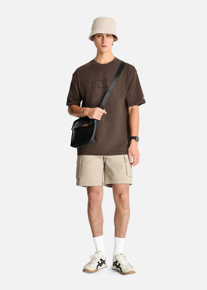 Áo Thun Aura Cotton Mềm Mại The No Style 164 Nâu Đậm