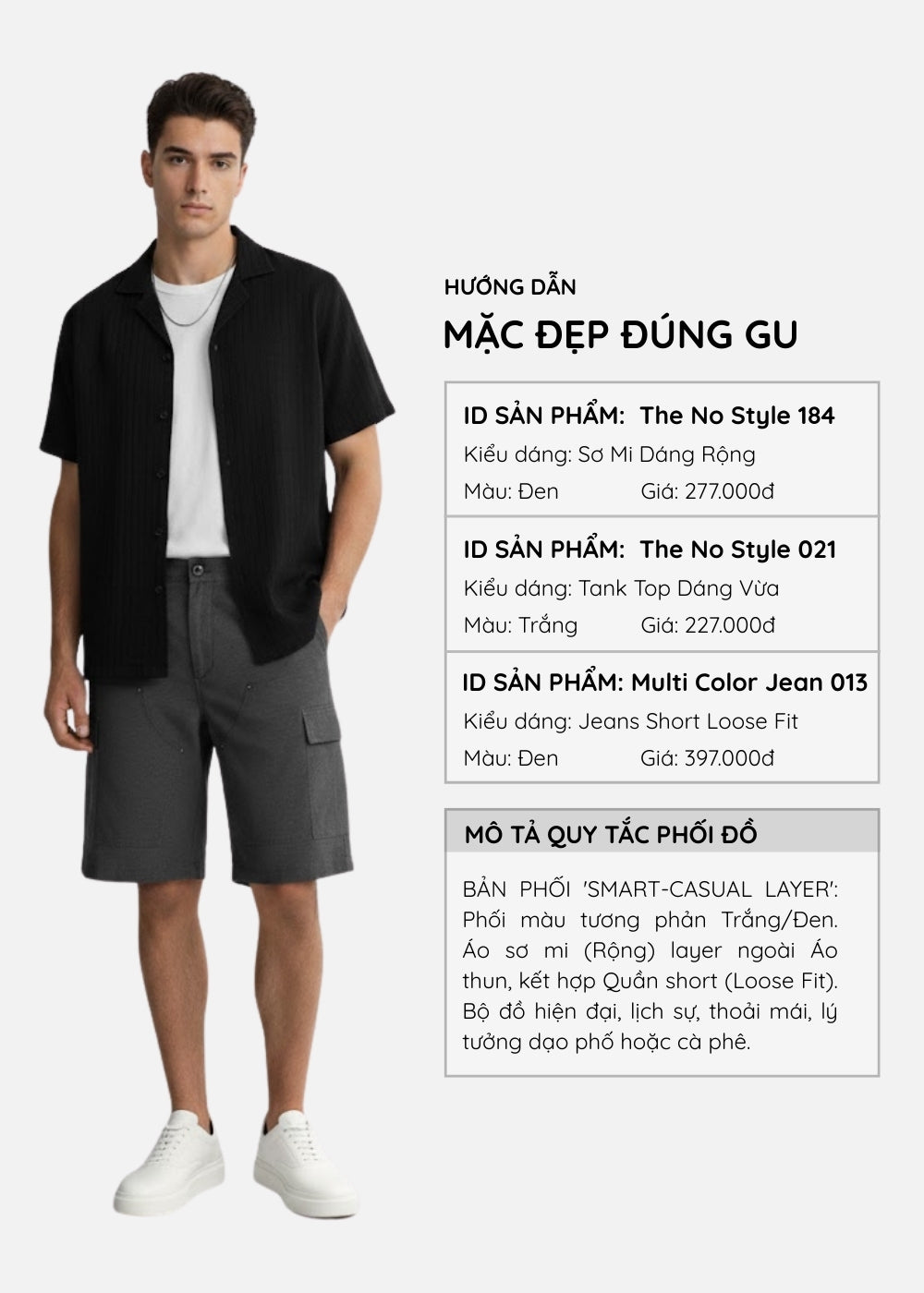 Áo Sơ Mi Cuban Họa Tiết Nổi Thoáng Mát The No Style 184 Đen