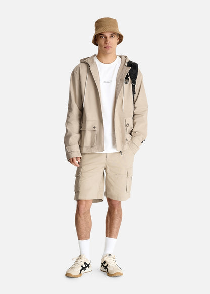 Quần Short Cargo Kaki Bền Co Giãn The No Style 226 Nâu Nhạt