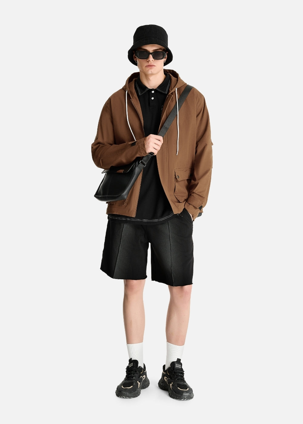 Áo Khoác Kaki Co Giãn Chống Nắng The No Style 187 Nâu Đậm