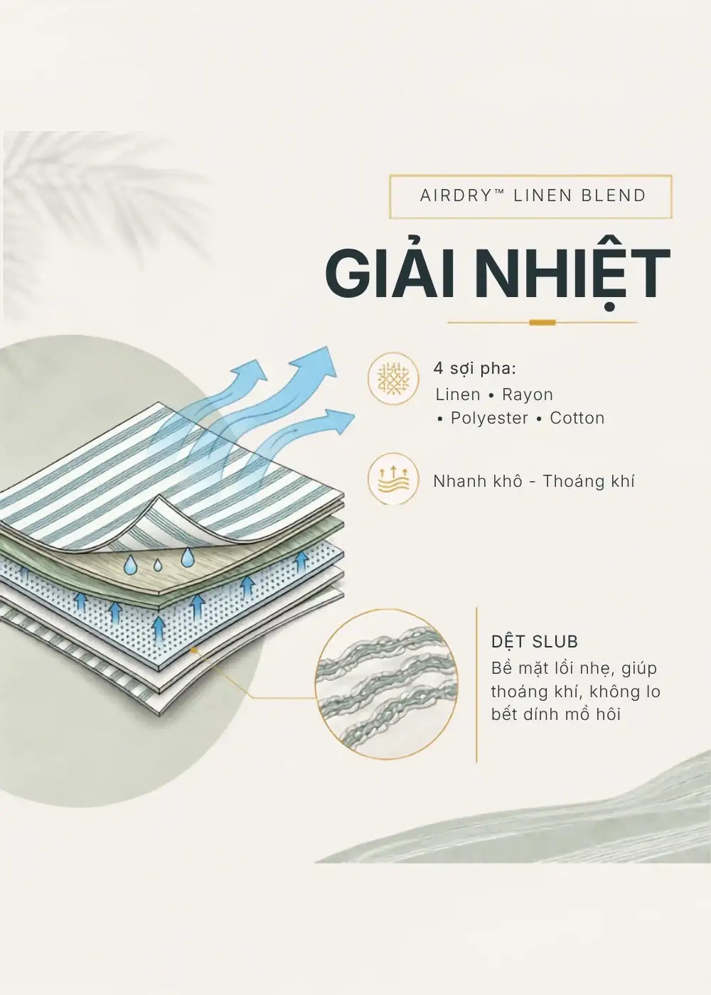 Áo Sơ Mi Tay Ngắn AirDry™ Họa Tiết Sọc Mịn Mướt Nhẹ Mát The No Style 203 Màu Trắng Xanh Dương Dáng Vừa Vặn F3