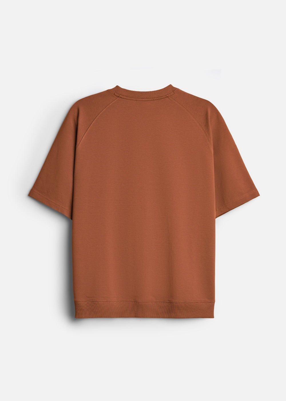 Áo Thun Boxy Raglan Hack Dáng CloudTouch™ In Nổi 3D The No Style 204 Cam Đậm