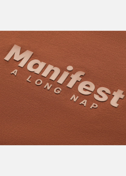 Áo Thun Boxy Raglan Hack Dáng CloudTouch™ In Nổi 3D The No Style 204 Cam Đậm