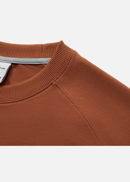 Áo Thun Boxy Raglan Hack Dáng CloudTouch™ In Nổi 3D The No Style 204 Cam Đậm