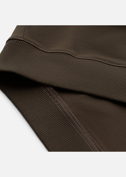 Áo Thun Boxy Raglan Hack Dáng CloudTouch™ In Nổi 3D The No Style 204 Nâu Đậm