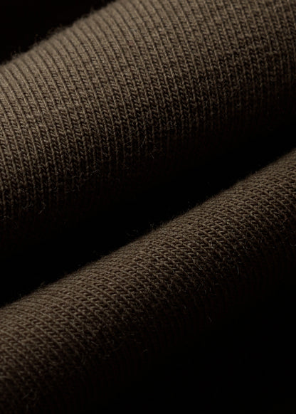 Áo Thun Boxy Raglan Hack Dáng CloudTouch™ In Nổi 3D The No Style 204 Nâu Đậm