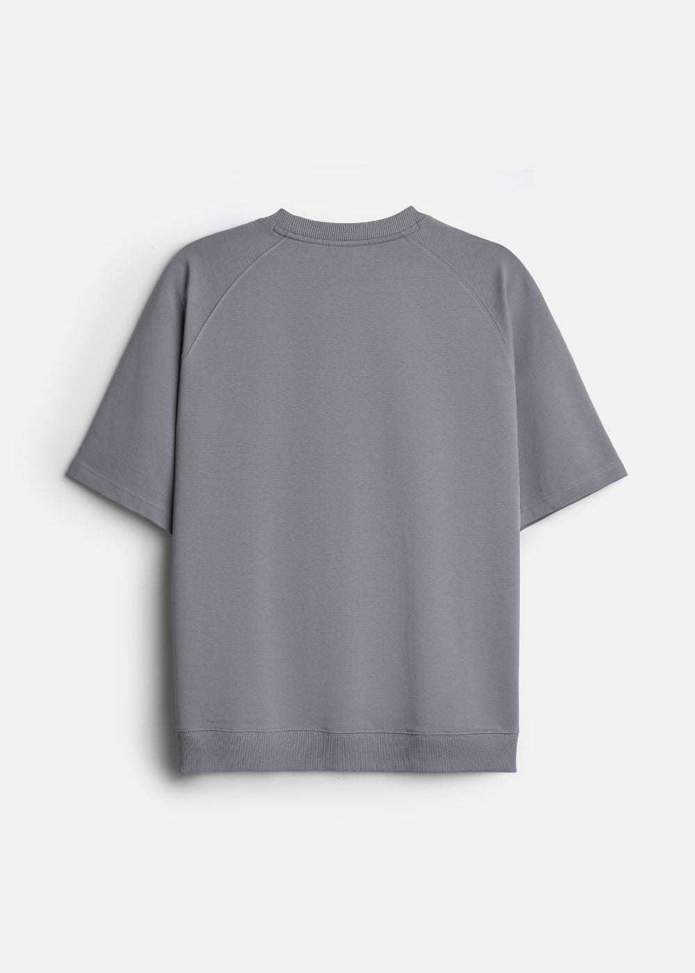 Áo Thun Boxy Raglan Hack Dáng CloudTouch™ In Nổi 3D The No Style 204 Xám