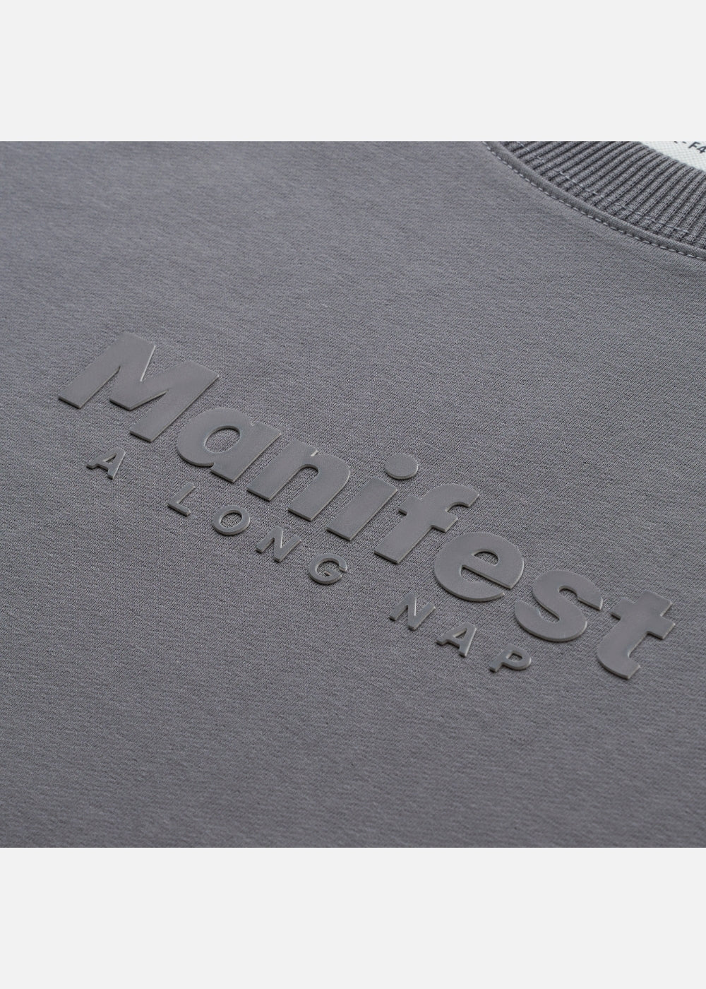 Áo Thun Boxy Raglan Hack Dáng CloudTouch™ In Nổi 3D The No Style 204 Xám